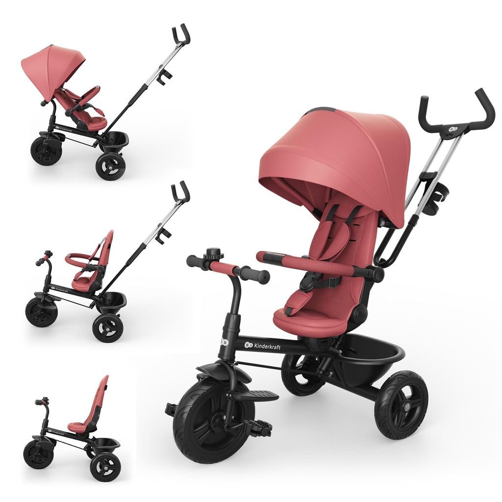 Kinderkraft Aston 2 PLUS Dreirad mit Schiebestange, Produktbild 