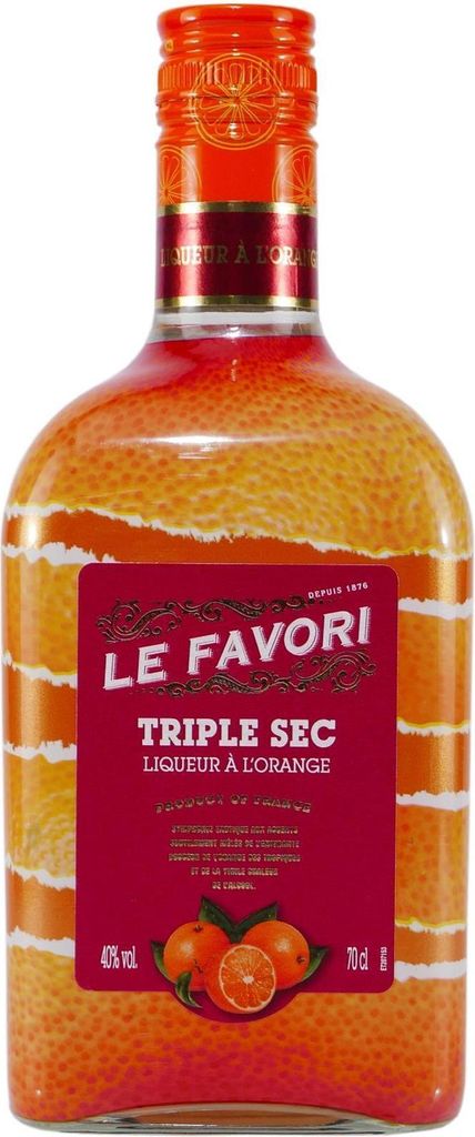 Le Favori Triple Sec Orangenlikoer | 40 % vol | 0,7 l Produktbild 