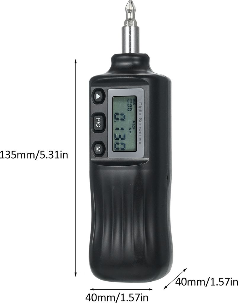 Digitaler Drehmoment-Schraubendreher 1/4'' Drive Schraubendreher Drehmomentschlüssel Elektriker Drehmoment-Schraubendreher mit LCD 0.8-4N.m Drehmo...