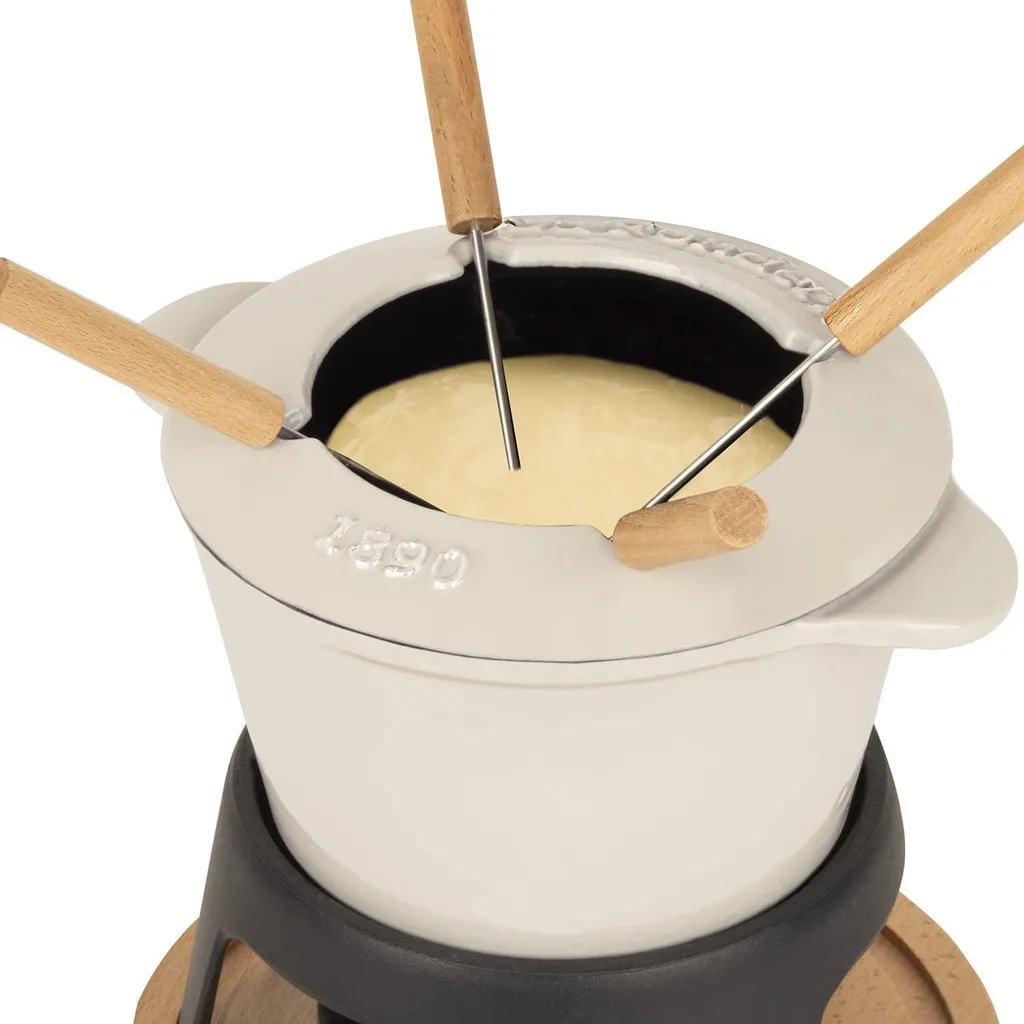 Service à fondue savoyarde MONT JOLY La Fonderie 1890 pour 6 convives