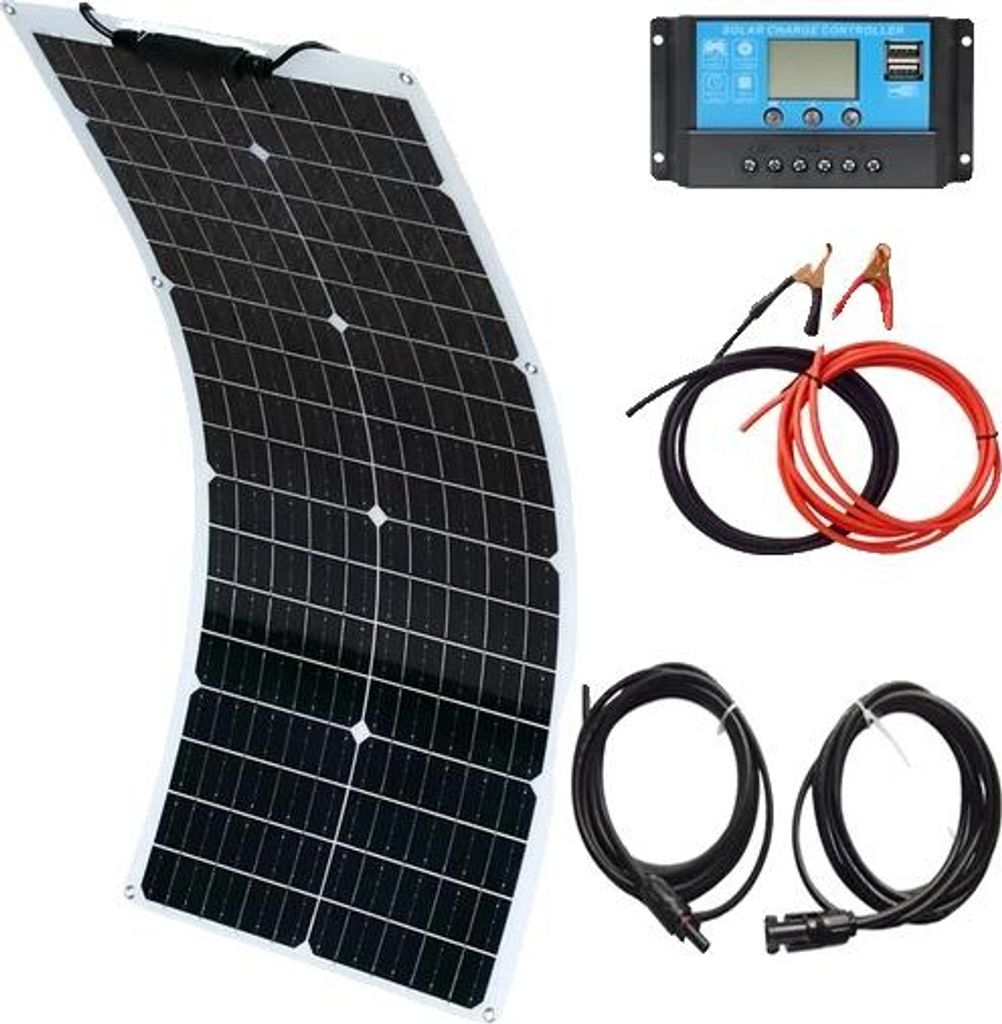 Flexibilní solární panel, výkon 50 W, nabíjení 18 V, 12 V Obrázek produktu 