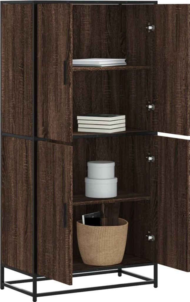 vidaXL Highboard Eichen-Optik 68x35x139 cm Holzwerkstoff