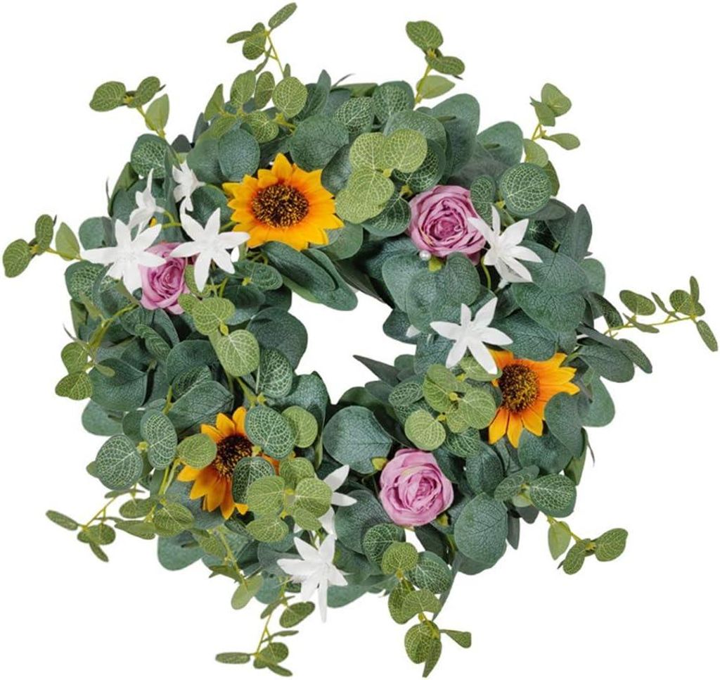 Handgefertigter künstlicher Kranz für die Haustür, Hochzeiten, Heimdekoration