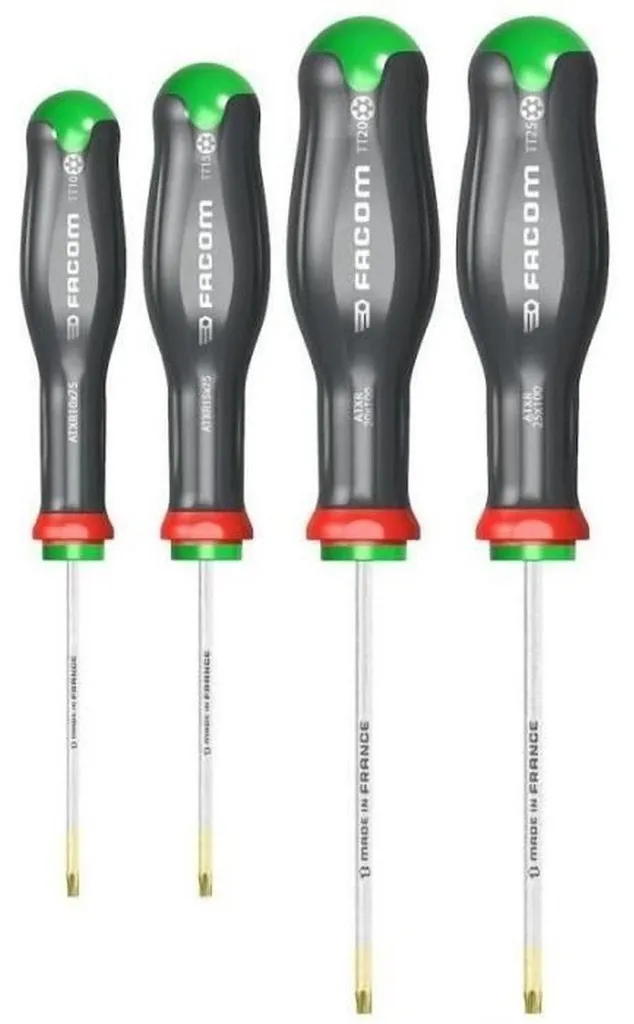 Tournevis Facom TT manche ergonomique lot de 4 pour un serrage puissant - 2