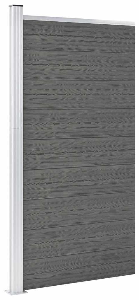 vidaXL Zaunelement WPC 95x186 cm Grau Obrázek produktu 