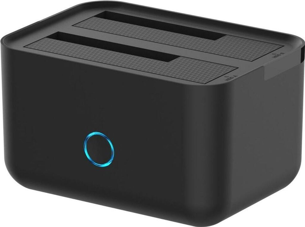 Dual-Dockstation Aisens ASDS-D01B Schwarz