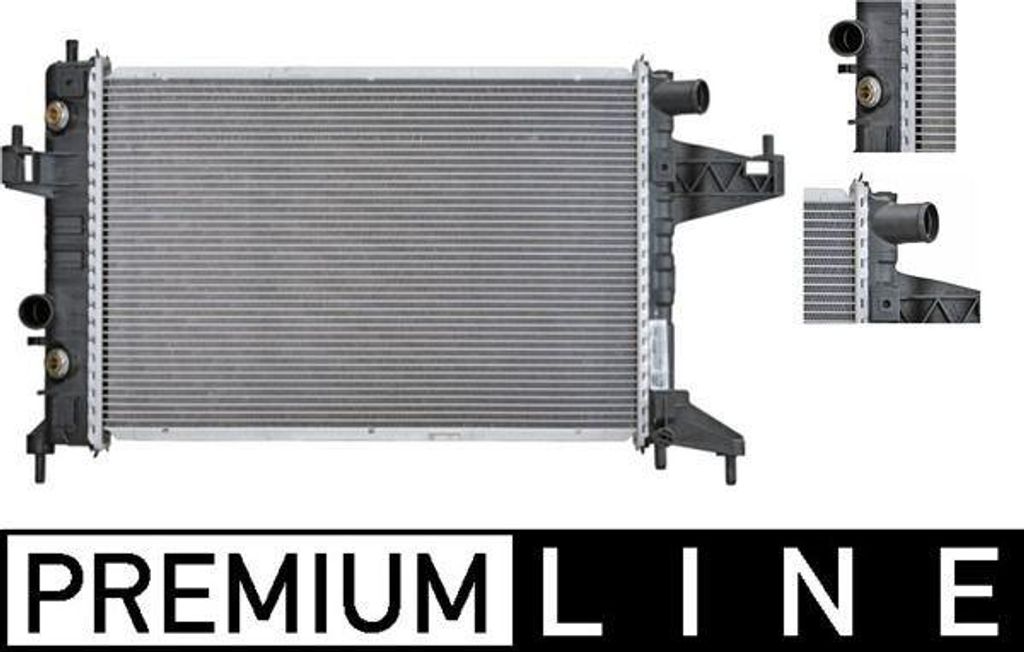 MAHLE CR 390 000P Kühler Wasserkühler Motorkühler für OPEL Corsa C Schrägheck (X01) für VAUXHALL Corsa Mk II Schrägheck (X01)