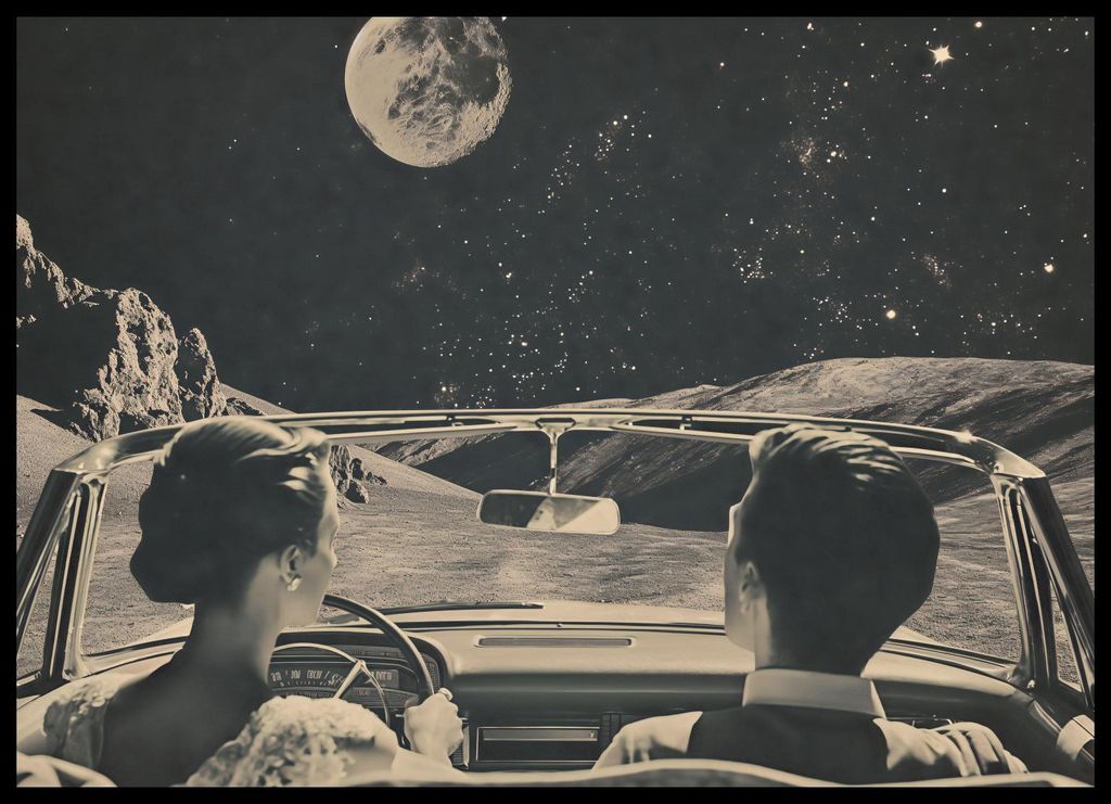 Plakat 70x50cm Nimm Mich Mit Zum Mond