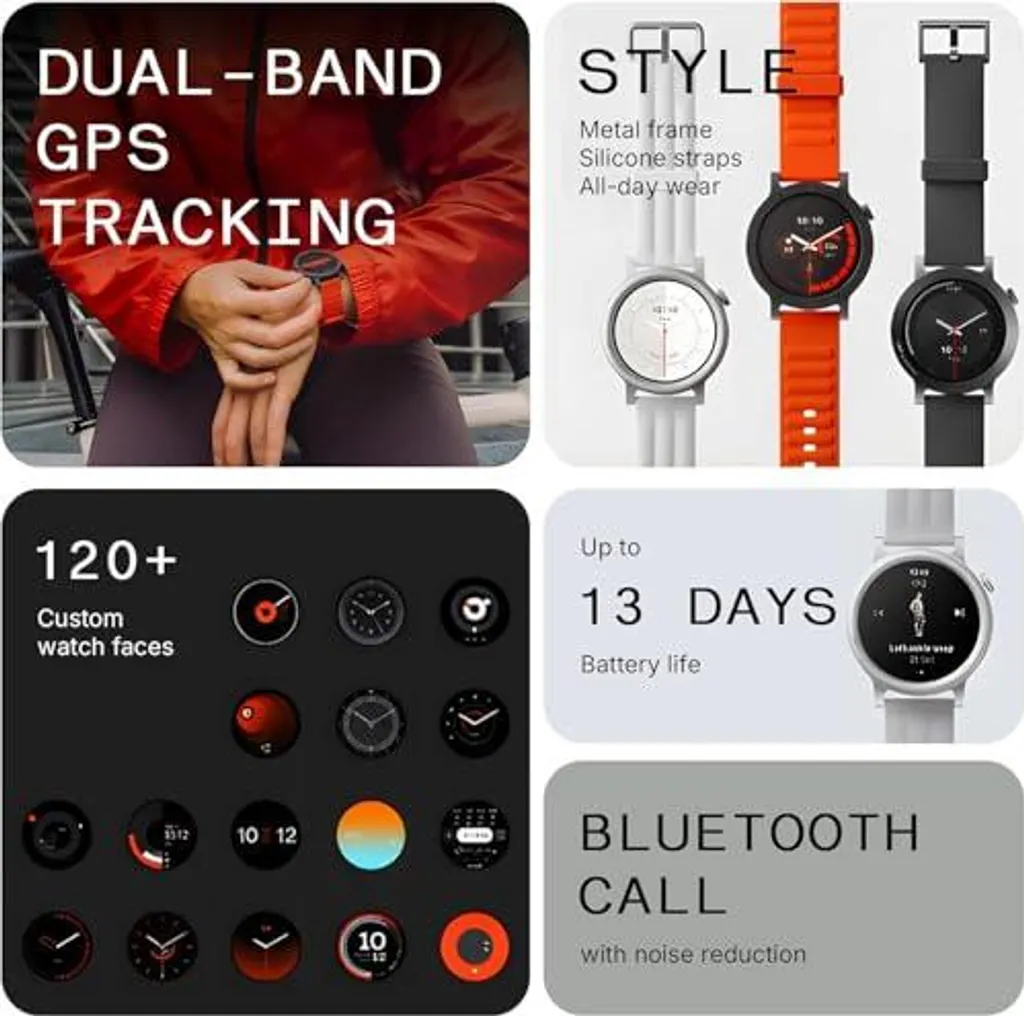 Montre connectée CMF Watch 3 Pro compatible Android iOS écran large 1,96" - 5