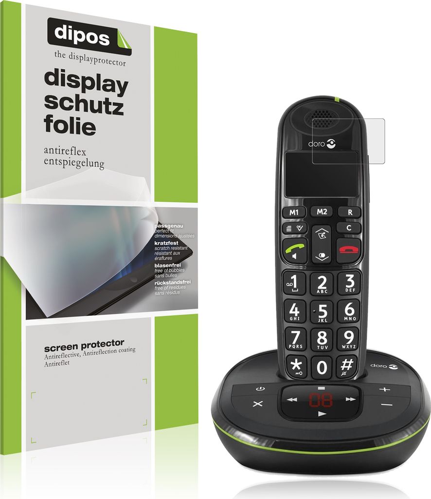 4x Schutzfolie für Doro 105wr matt Displayschutzfolie Folie Display Schutz dipos