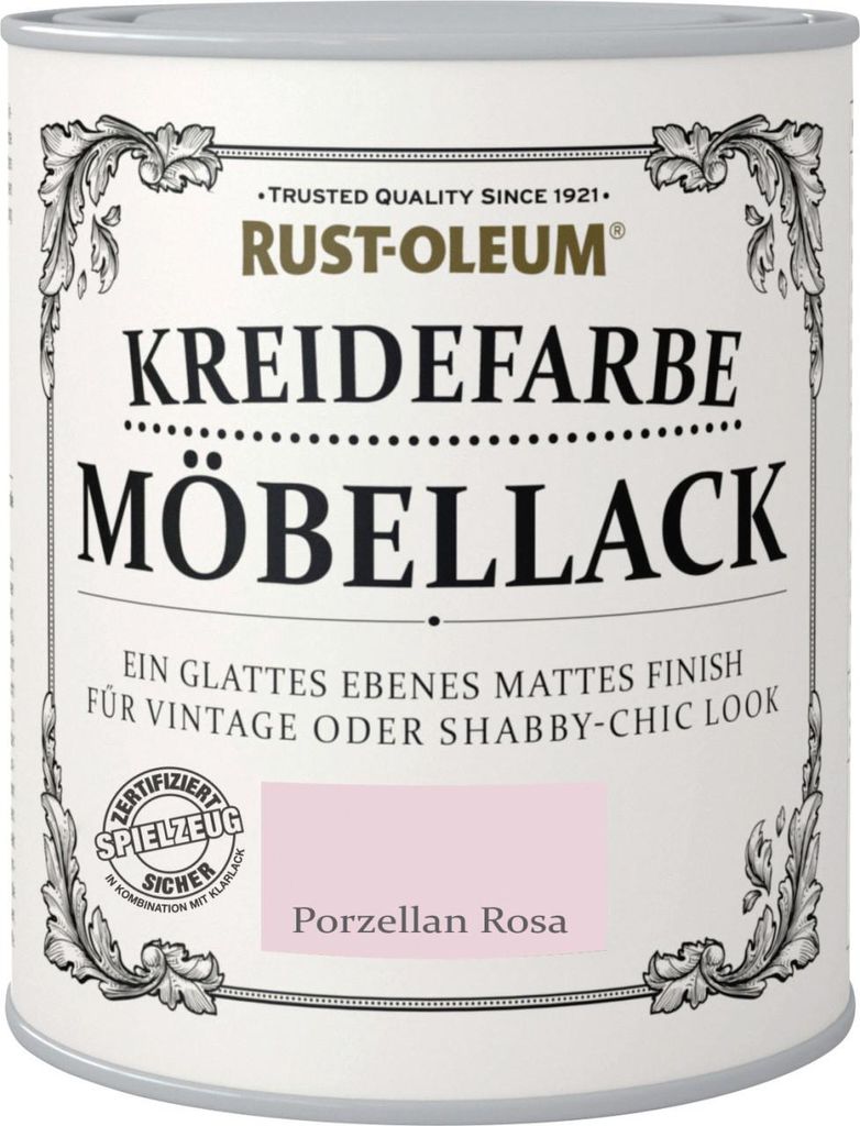 Rust-Oleum Kreidefarbe Möbellack 750 ml porzellan rosa Produktbild 