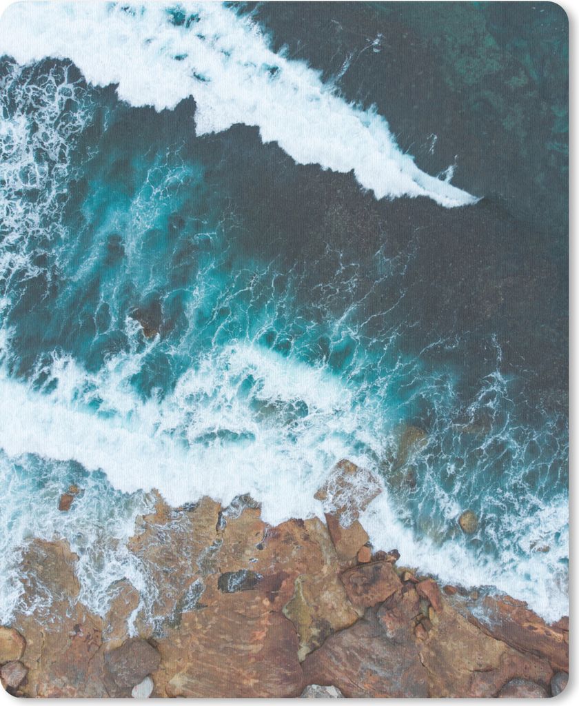 MuchoWow Mauspad Mousepad Golf - Steine - Meer 19x23 cm - Mousepads - Maus Mat - Pad - Mausunterlage - Mauspads - Spielen