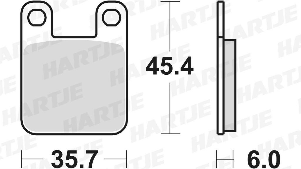 TRW Bremsbeläge MCB 535 Bremsbelag MCB 535 -Standard