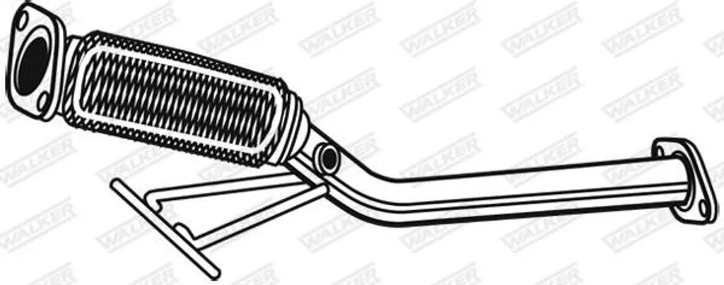 Tube d'échappement intermédiaire WALKER 8998 - Qualité OE 9202267