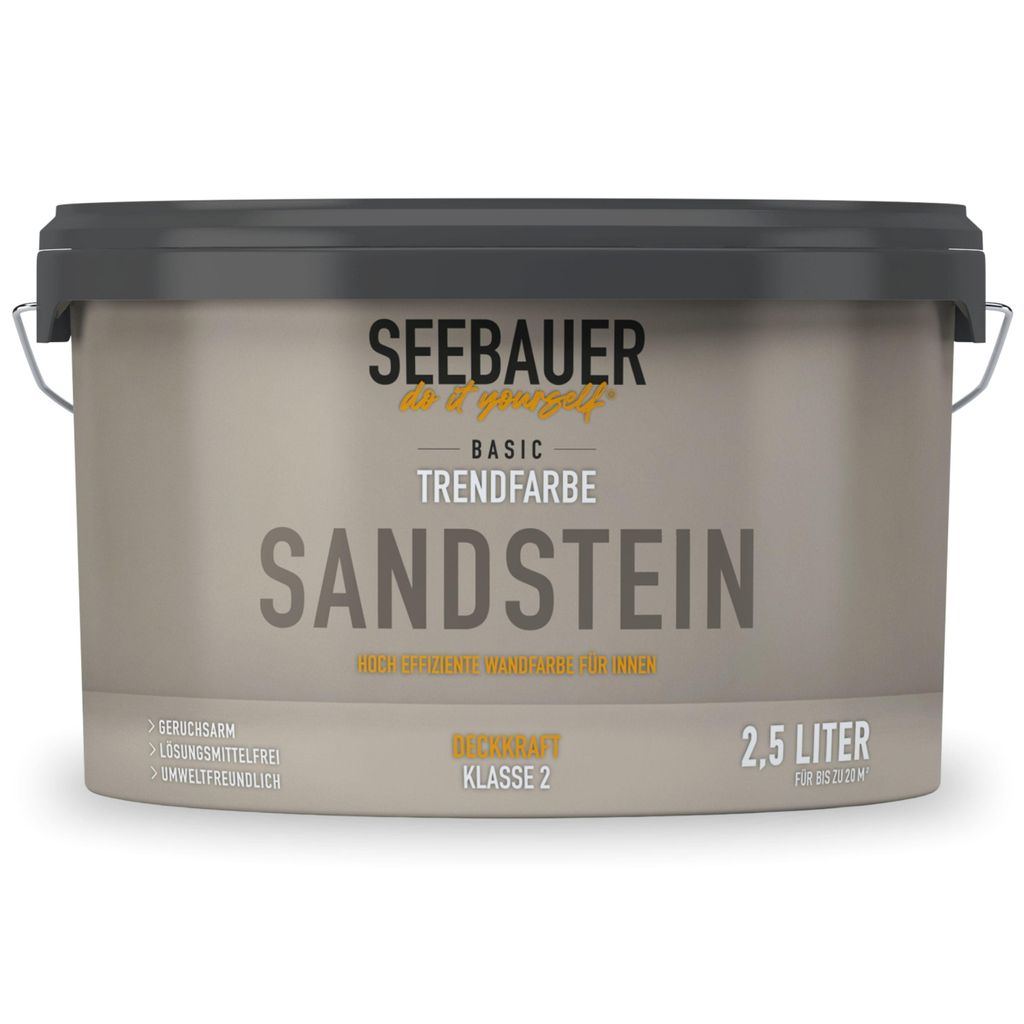 SEEBAUER diy Trendfarbe Beige 2,5L (No. T02 Sandstein) für Produktbild 