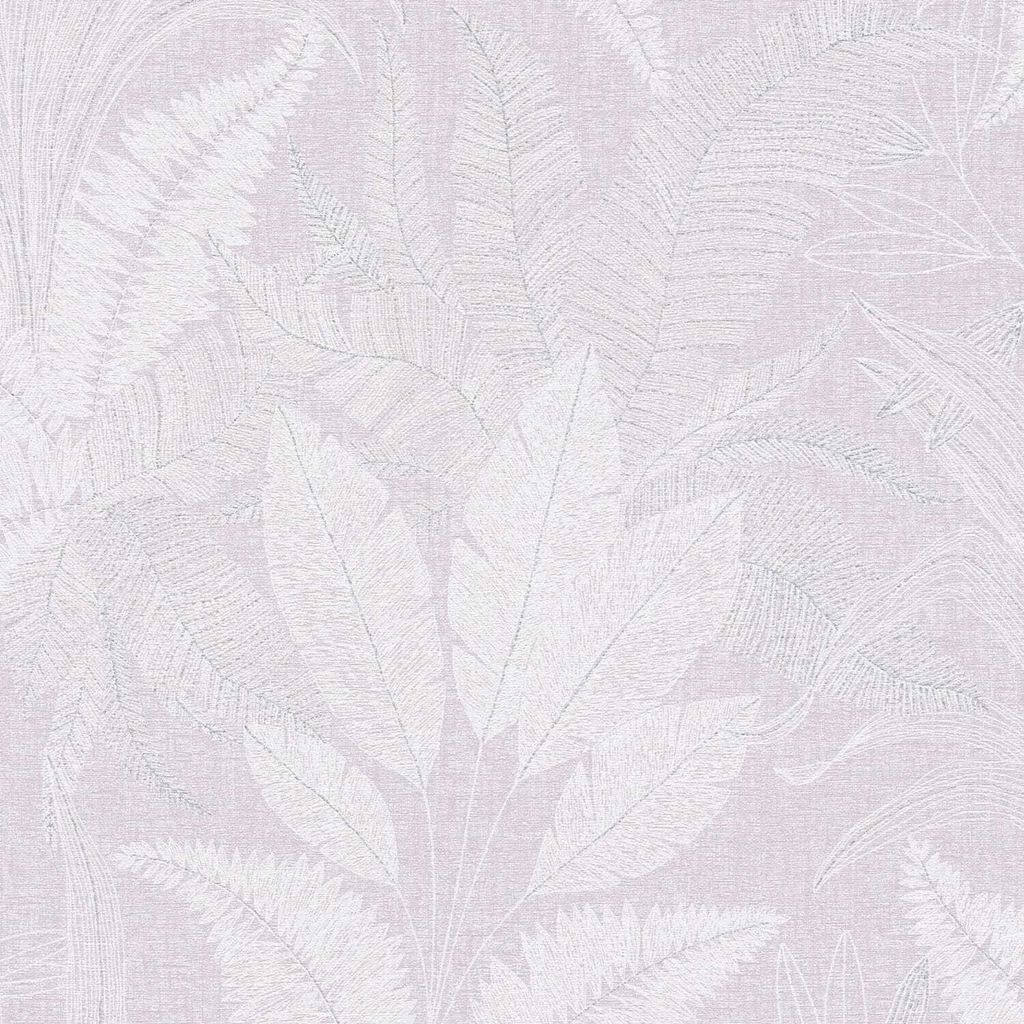 Profhome 396544-GU Landhaus Tapete Floral matt violett weiß grau 5,33 m2