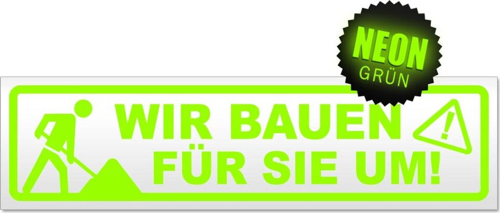 Wir bauen für Sie um Magnetschild Schild magnetisch