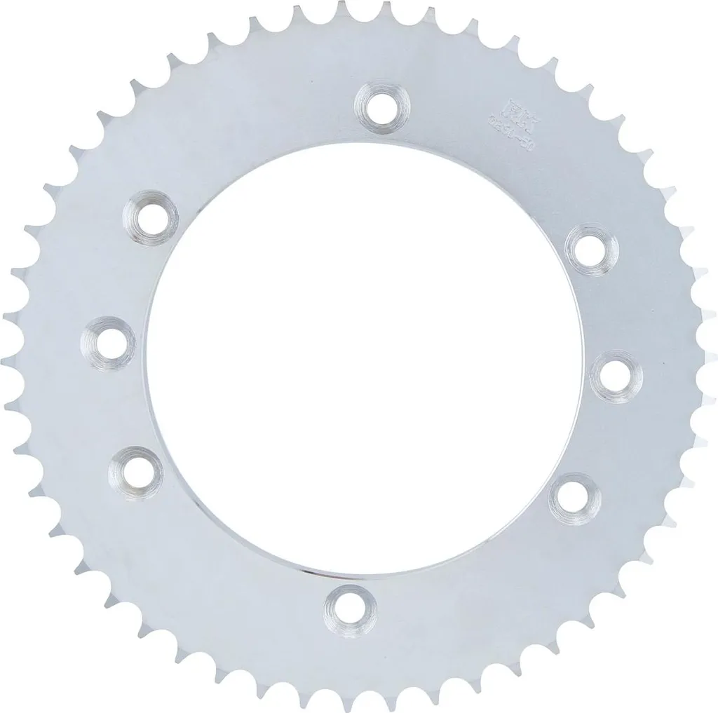 Pignon RK 3260 anti-usure 50 dents acier argent pas 428 pour moto