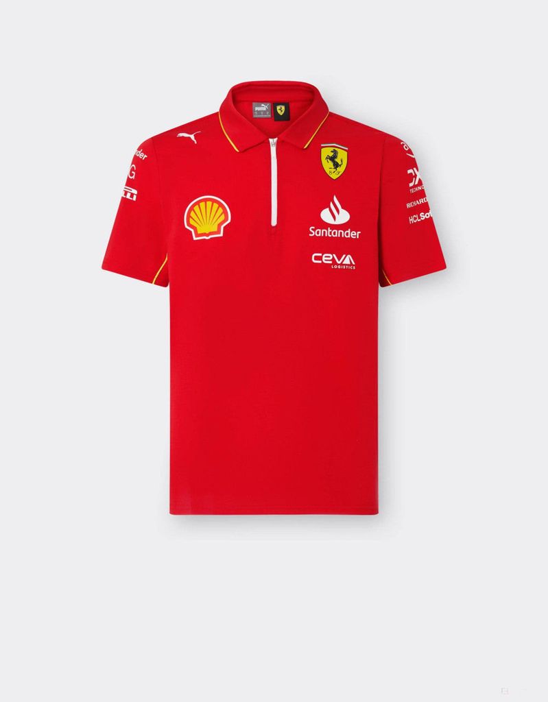 Ferrari poloshirt, Puma, team, rood, maat M Productafbeelding 
