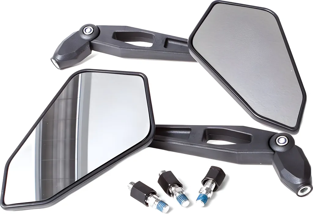 Rétroviseurs M8 noirs homologués pour supprimer les vibrations moto