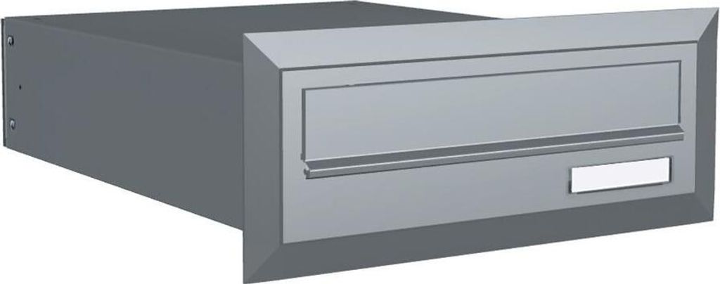 B-03 Durchwurfbriefkasten in Fenstergrau (RAL 7040)