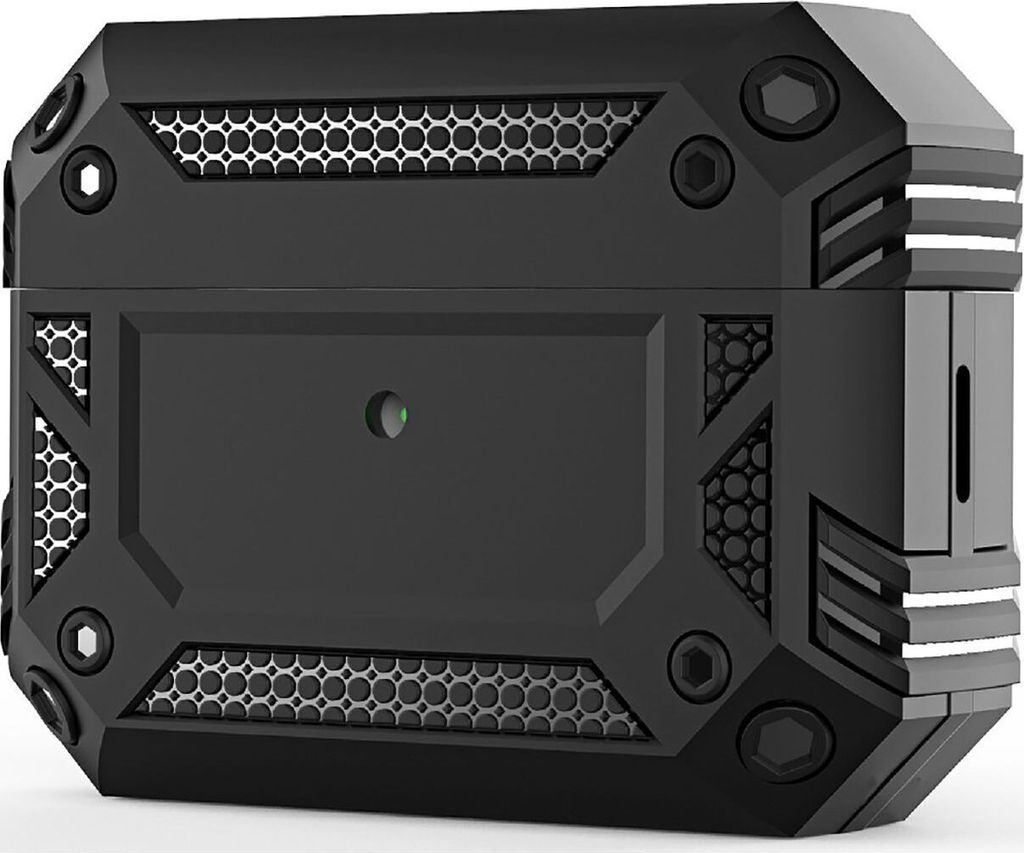Mobigear Armor Apple AirPods Pro 2 Stoßfeste Hardcase Hülle - Schwarz