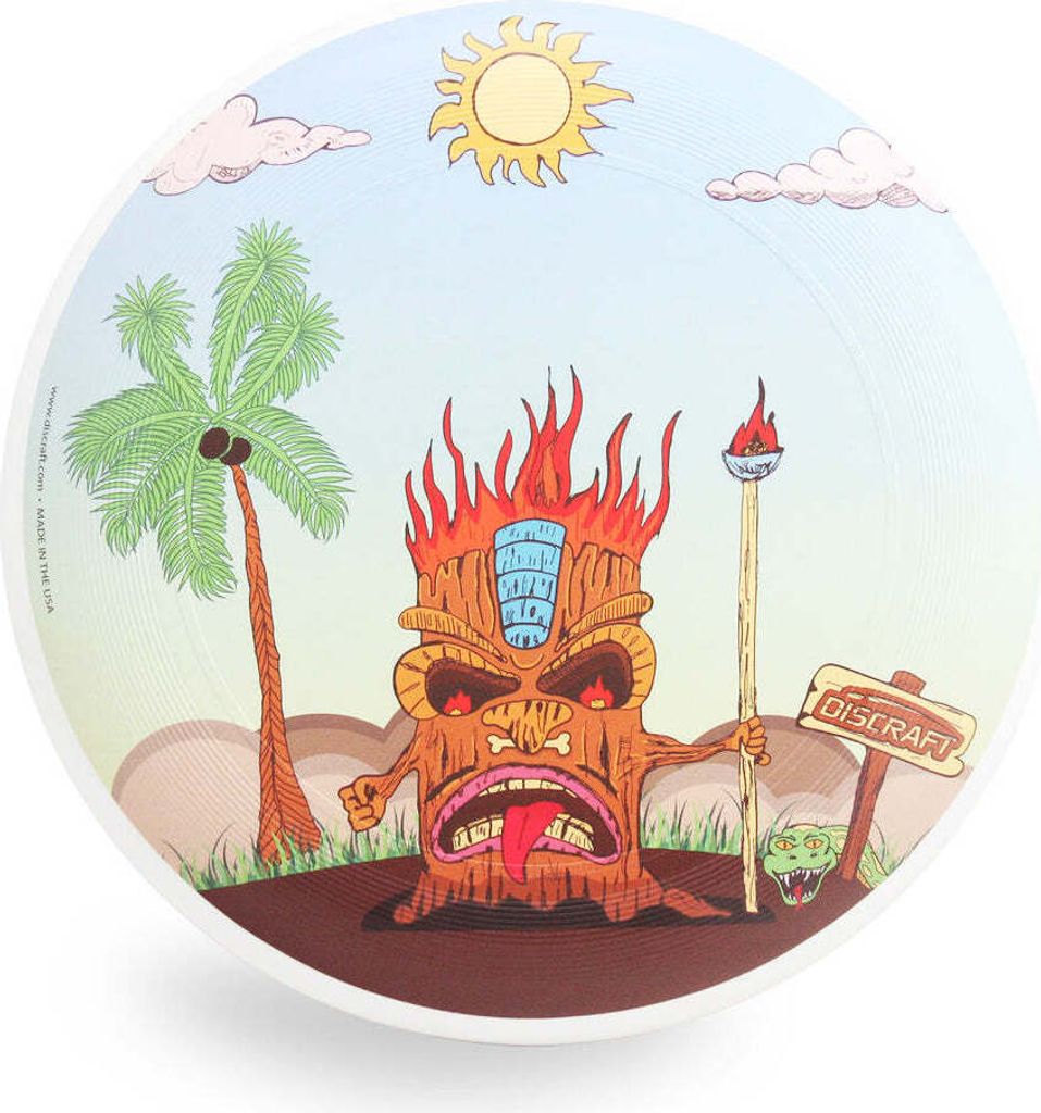Frisbee Wurfscheibe Discraft UltraStar Tiki Master 175 gr. DCUSTM Weiß 27,5 cm