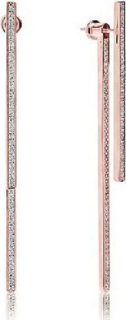 Sif Jakobs Simeri Due Grande Orecchini Argento Rosato SJ-E1036-CZ-RG