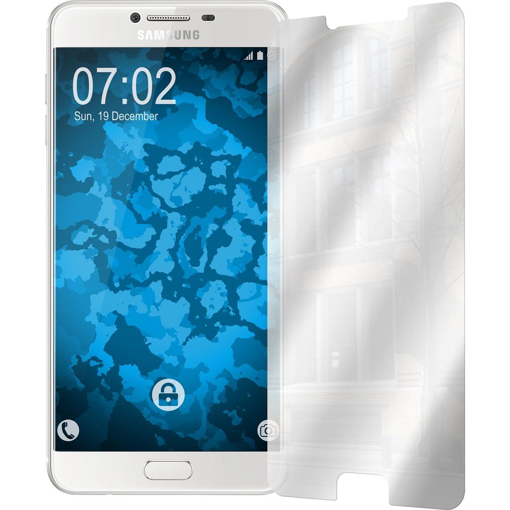4er-Pack PhoneNatic Displayschutzfolien verspiegelt kompatibel mit Samsung Galaxy C7