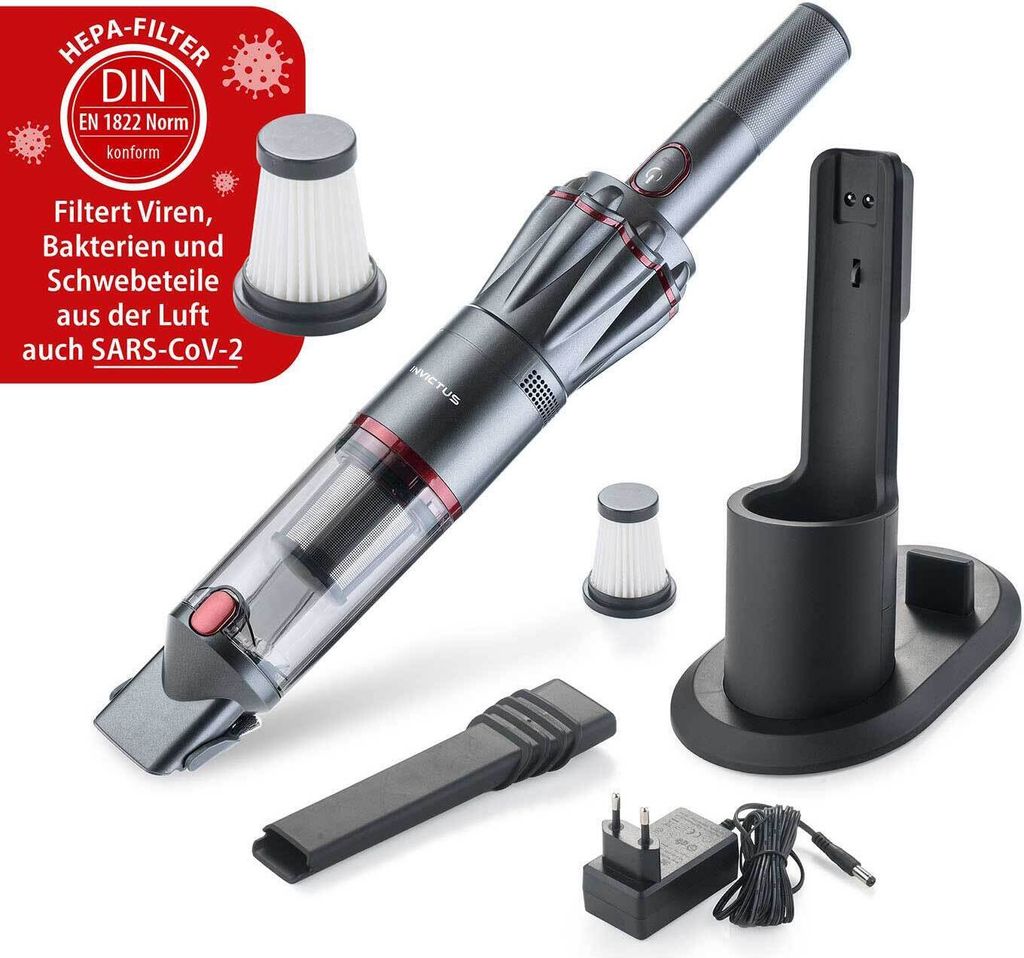INVICTUS ONE 1.0 Handstaubsauger | Set 9-tlg. : anthrazit Produktbild 1