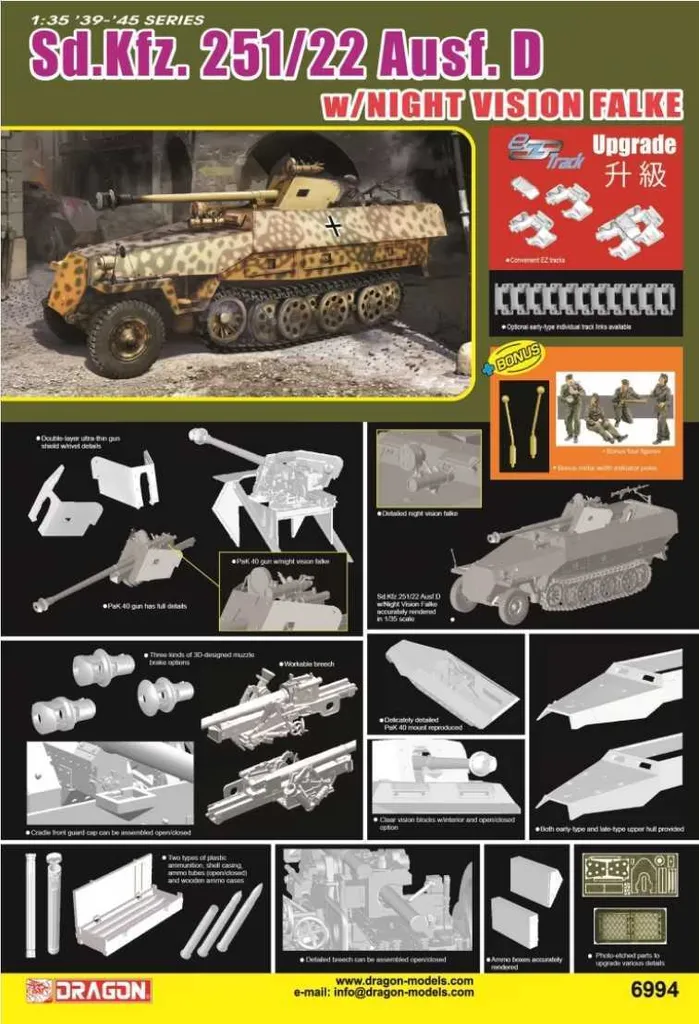 Maquette Sd.Kfz.251/22 échelle 1/35 idéale pour dioramas historiques