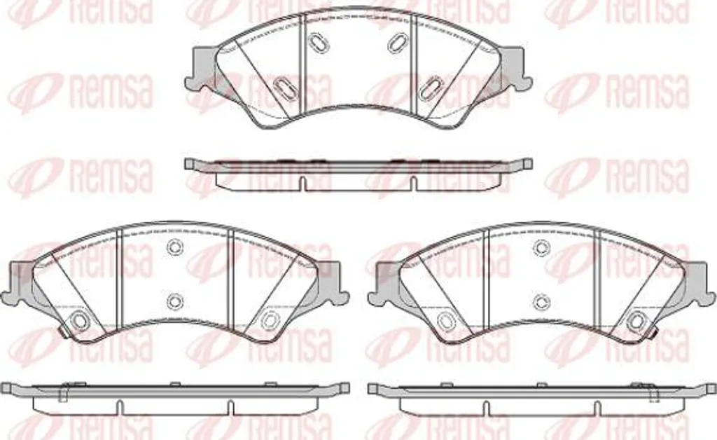 Plaquettes de frein REMSA 1524.02 pour Punto et Ranger OE UCYR3323ZA