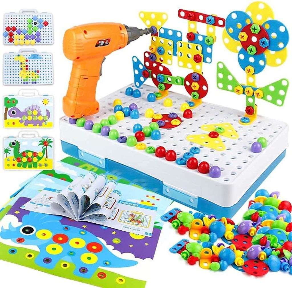 Set di costruzioni puzzle 3D blocchi creativi mosaico Immagine del prodotto 