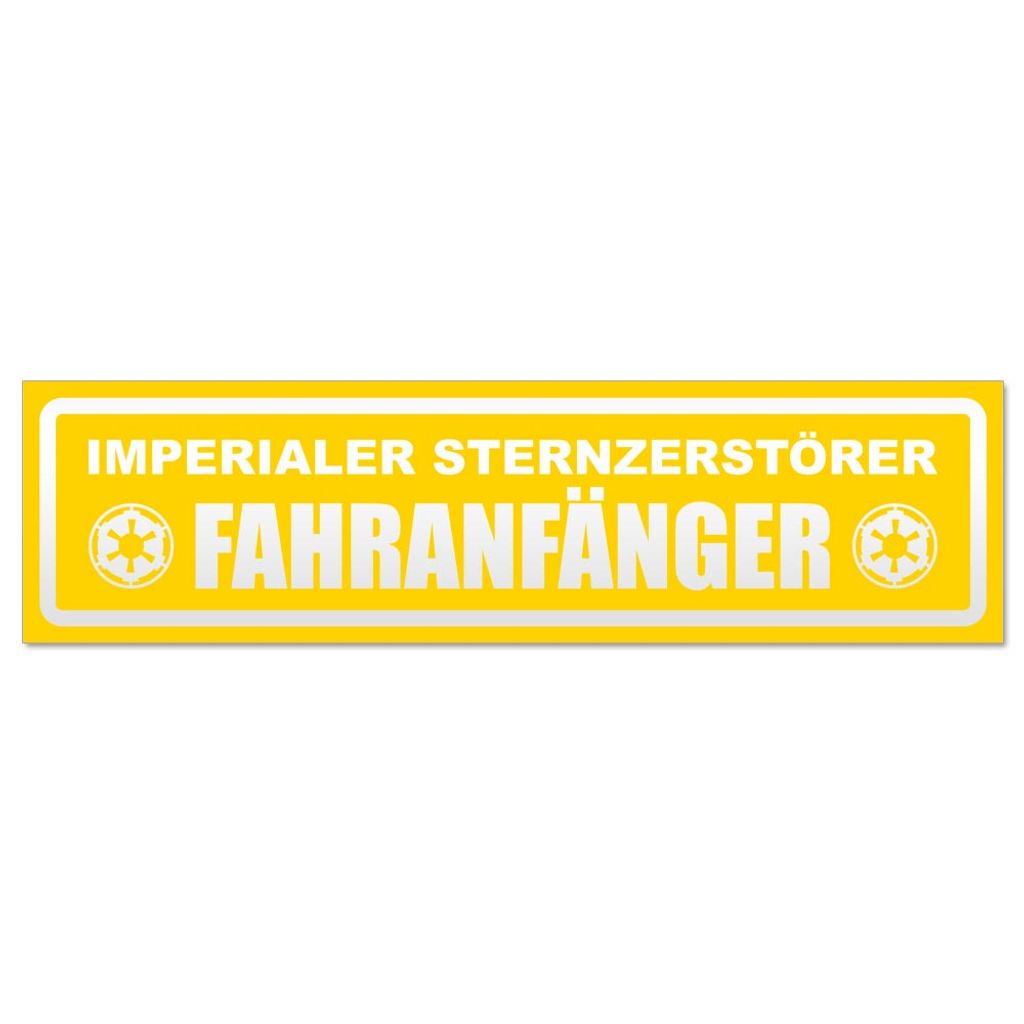 Fahranfänger Imperium invertiert Magnetschild Schild magnetisch