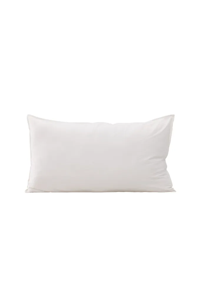 Fodera Cuscino Ronja 50x90 Bianca | Cotone Naturale per Letto e Divano