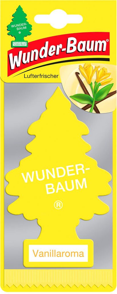 Wunder-Baum Vanillaroma, Żółty, Samochód, Wanilia, 1 szt. Zdjęcie produktu 