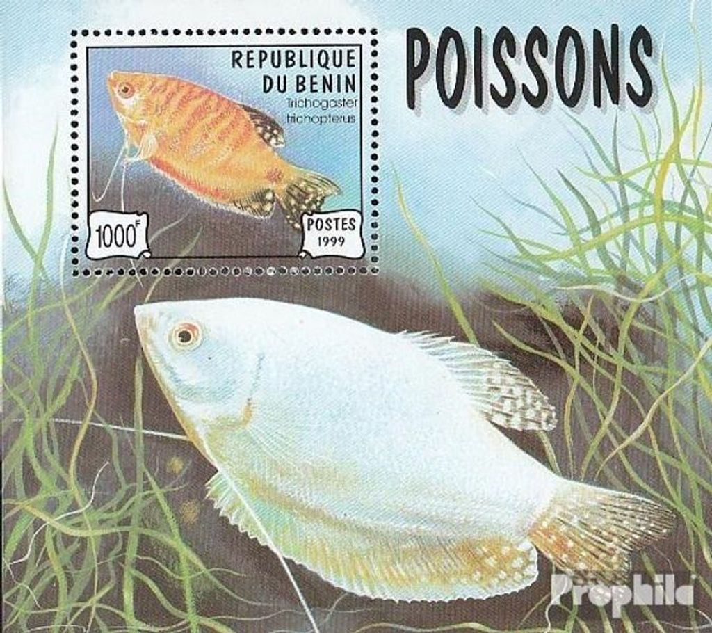 Briefmarken Benin 1999 Mi Block49 (kompl.Ausg.) postfrisch Aquarienfische