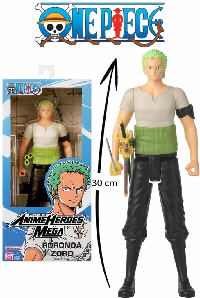Grande Statuette de Collection Roronoa Zoro One Piece 30 cm ANI MEGA
