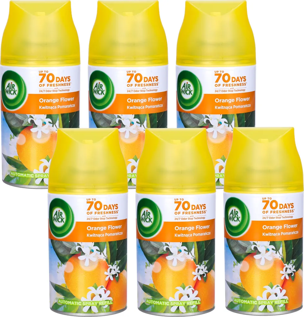 Parfum Maison Fleur d'Oranger Air Wick Freshmatic - Frais et Sucré x6