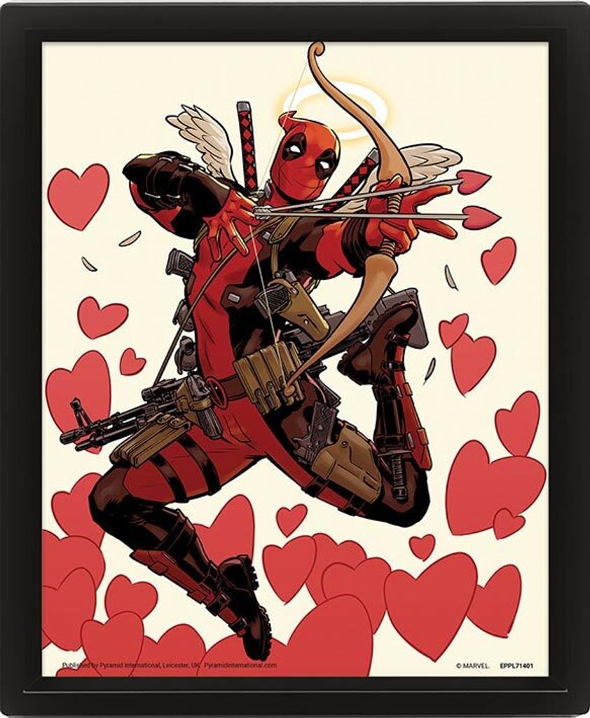 3D obraz Deadpool - Schießende Liebe