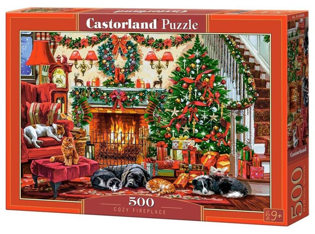 Puzzle 500 elementów - Przytulny kominek Immagine del prodotto 