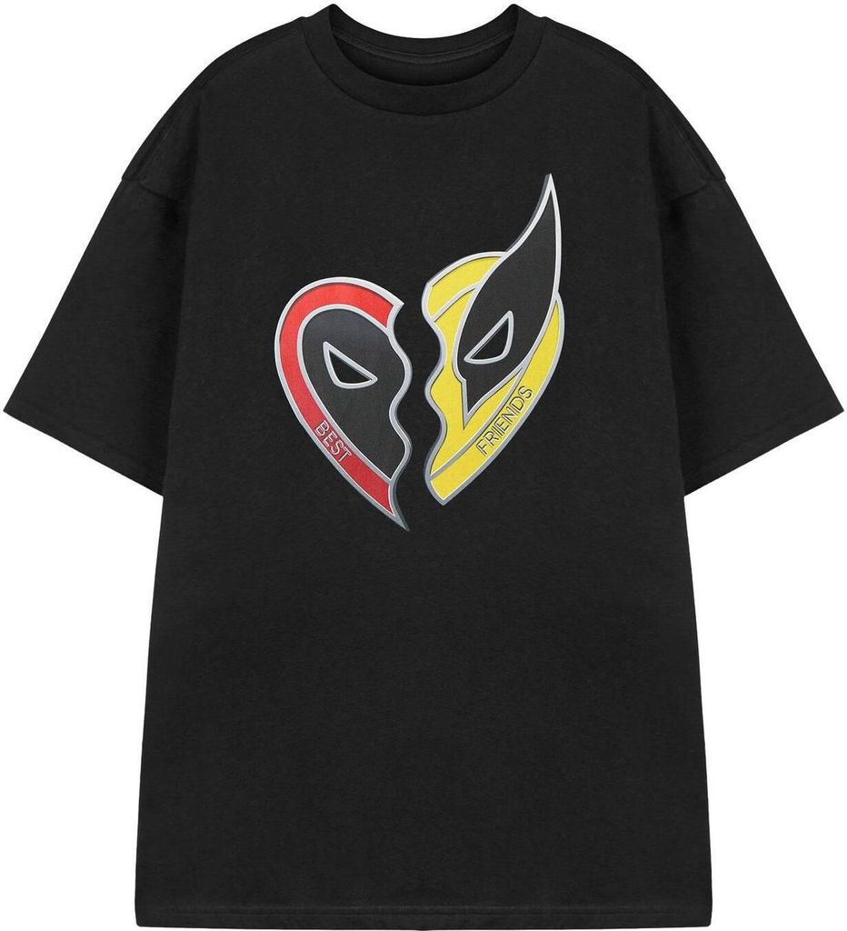 Deadpool & Wolverine - T-Shirt für Herren kurzärmlig NS8618 (XL) (Schwarz)