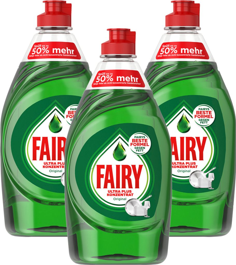 3er Pack Fairy Ultra Plus Konzentrat  Original Produktbild 