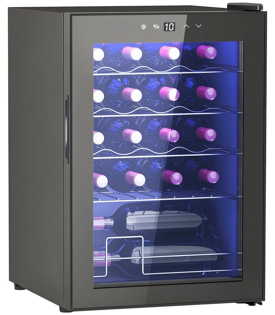 HOMCOM Weinkühlschrank 20 Flaschen 53L 5-18℃ Produktbild 