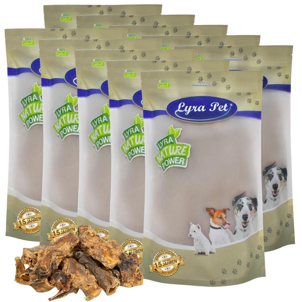 10 kg Lyra Pet Ochsenziemer Abschnitte 4 - 12 cm