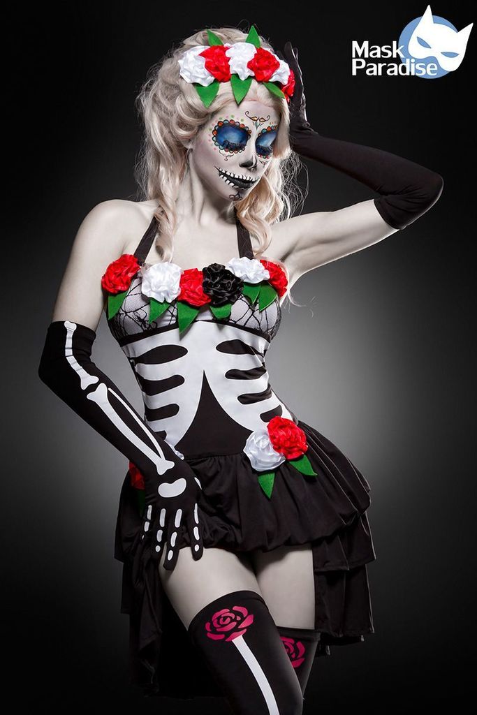 Mask Paradise Day of the Dead Kostüm: Mexican Skeleton XS-M