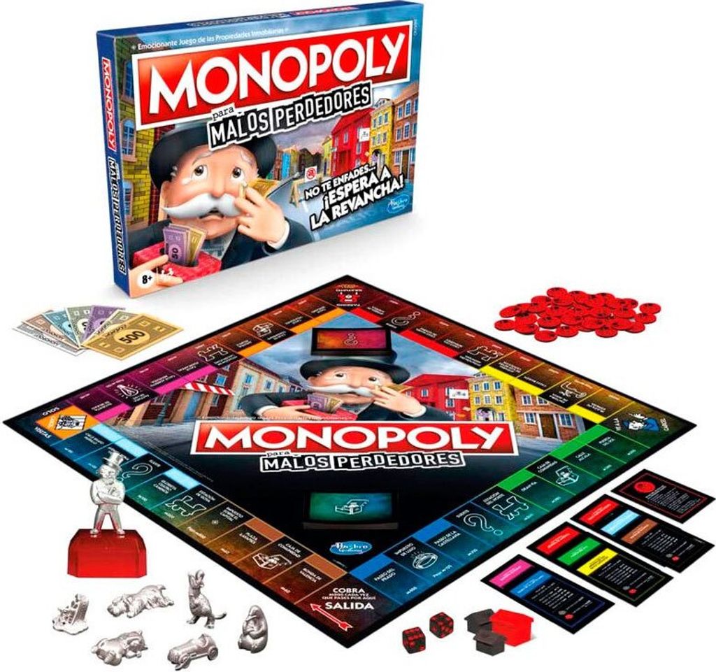 Monopoly Bad Losers Brettspiel, ab 8 Jahren, Das Spiel, bei dem es sich lohnt zu verlieren (Hasbro E9972190) HASBRO Altersbereich: +8 Jahre alt