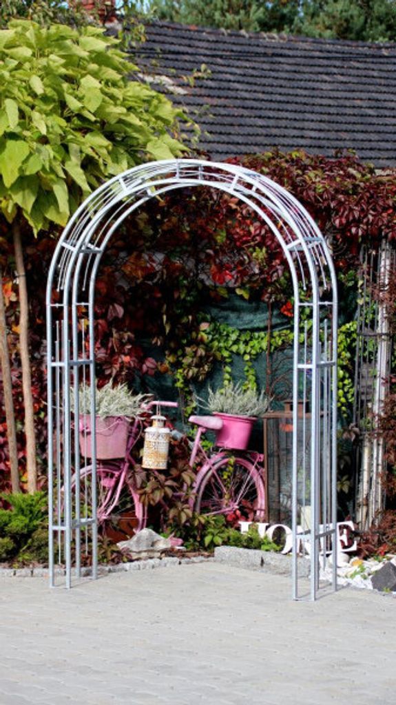 Rosenbogen STUTTGART Gesamtbreite 1,5 m Verzinkt Pergola Rozenboog Rose Arch