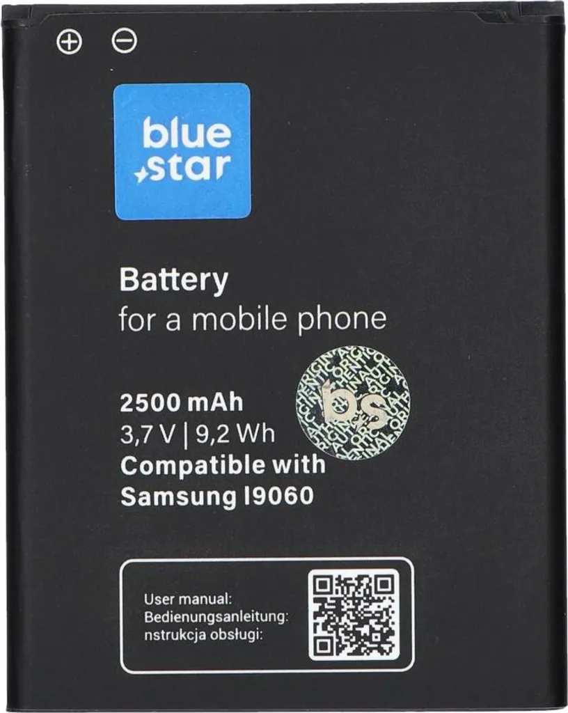 Batteria BlueStar Batteria di ricambio per telefoni cellulari Samsung i9060 i9802 Glaxy Grand Li-Ion 2500 mAh Analogico EB535163LU