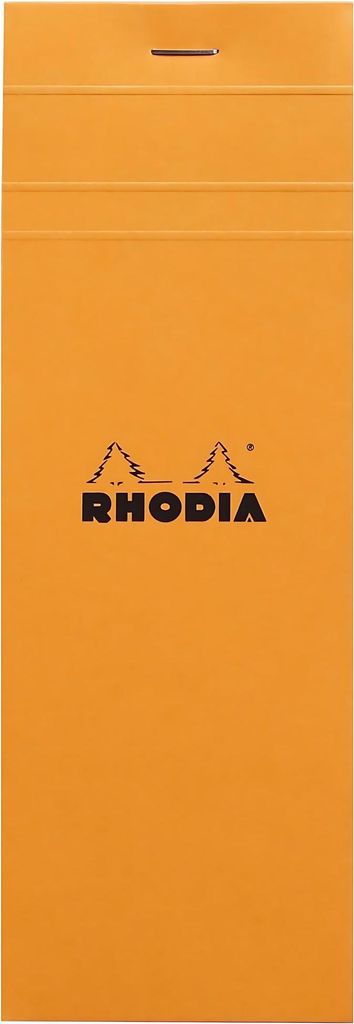 RHODIA Notizblock No. 8 74 x 210 mm kariert orange 80 Blatt